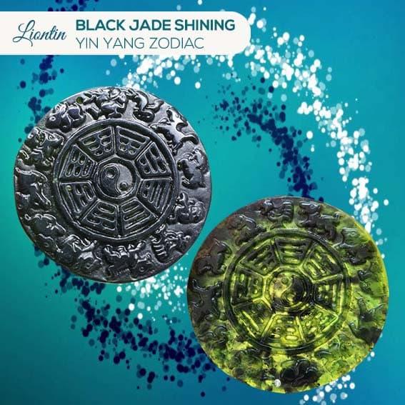 Liontin Black Jade Shining Yin Yang (Chinese Zodiac) (AD04)