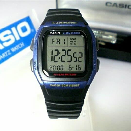 JAM TANGAN PRIA CASIO ORIGINAL SPORT DIGITAL TALI RUBBER W96H-2AV
