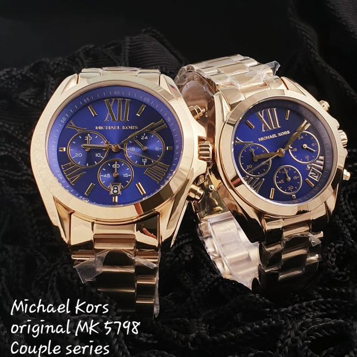 Jam Couple Merek Michaell---Kors Type MK 5798 Stainless Original