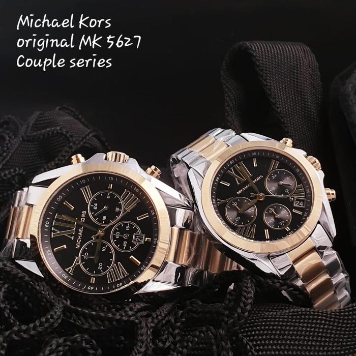 Jam Couple Merek Michaell---Kors Type MK 5627 Stainless Original