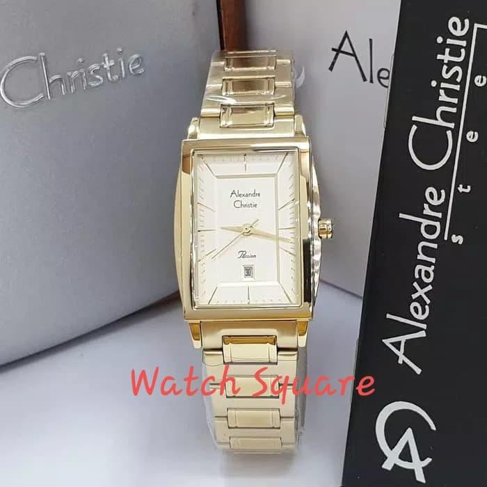 Jam Tangan Alexandre Christie Wanita Original AC2802 Gold