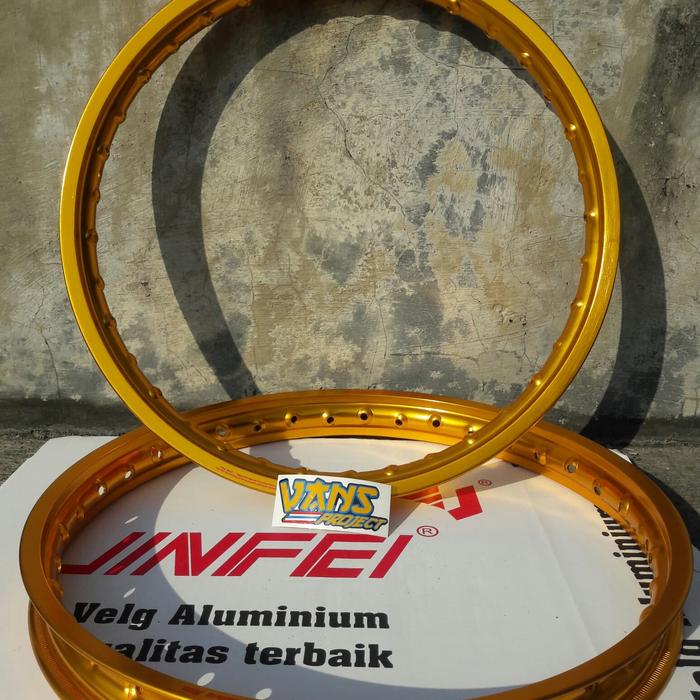 Velg Jinfei Gold 17 Ukuran 140 Rata sepasang Ring17 Mio fino soul nouv