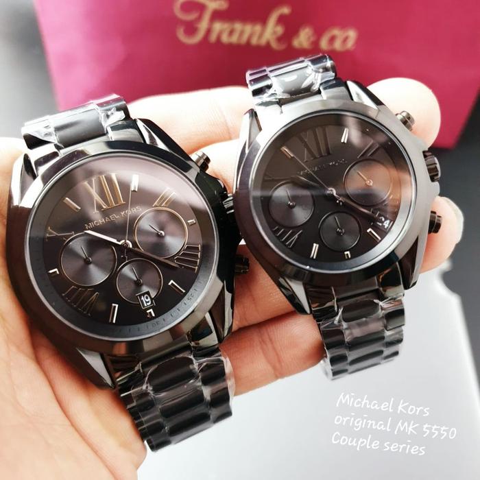Jam Couple Merek Michaell---Kors Type MK 5550 Stainless Steel Original