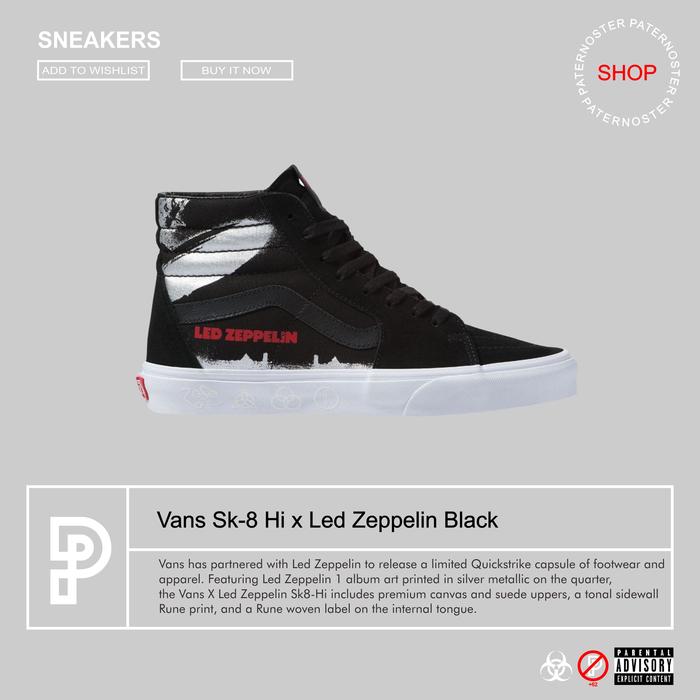 Vans Sk 8 Hi x LedZeppelin