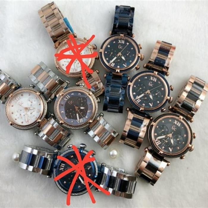 Jam Tangan Wanita Merek Guess Collectiom GC Stainles Steel Original BM