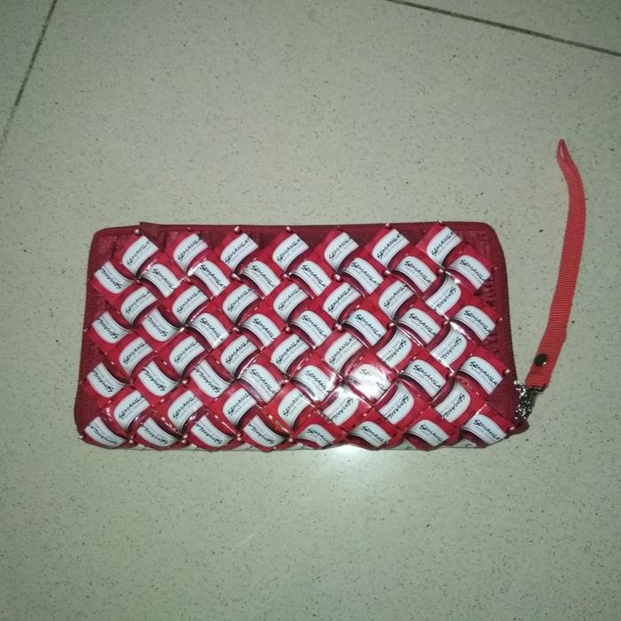 Clutch Hand Bag Pouch Card Organizer Recycle Daur Ulang Sachet Kopi