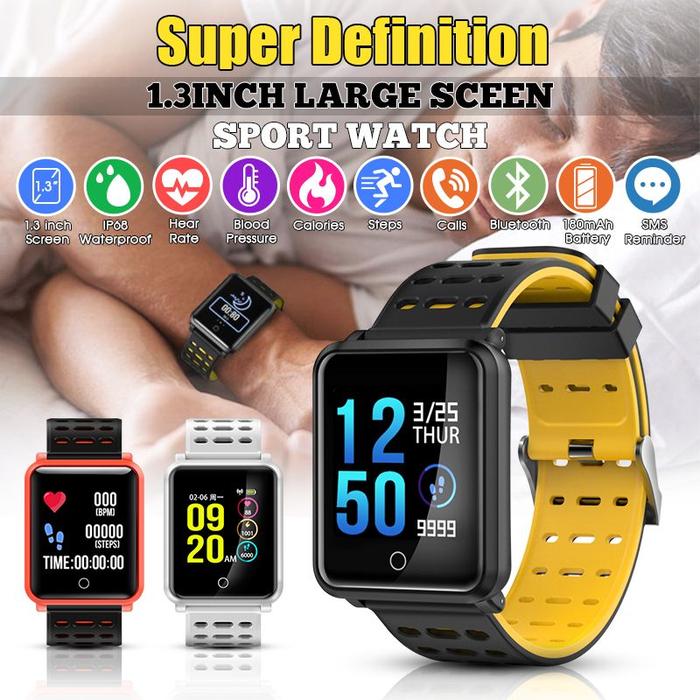 Sporty Smart Watch Multifunction Heart Monitor for IOS Android Phone