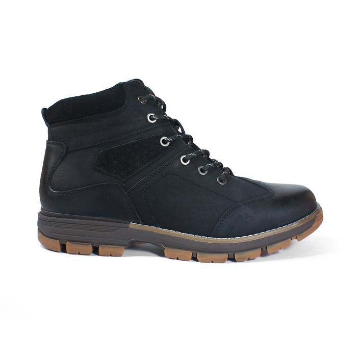 Jim Joker - Boots Kulit Pria Salt 1BA Hitam