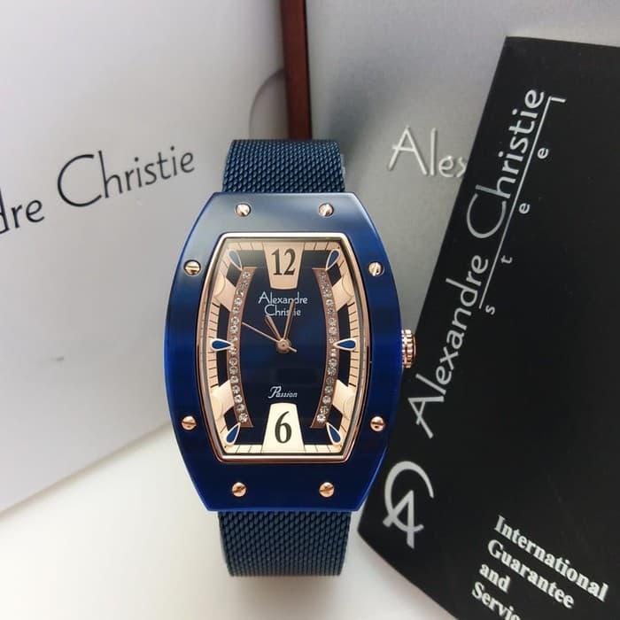 Alexandre Christie Wanita AC 2778 LH Blue Rosegold ORIGINAL