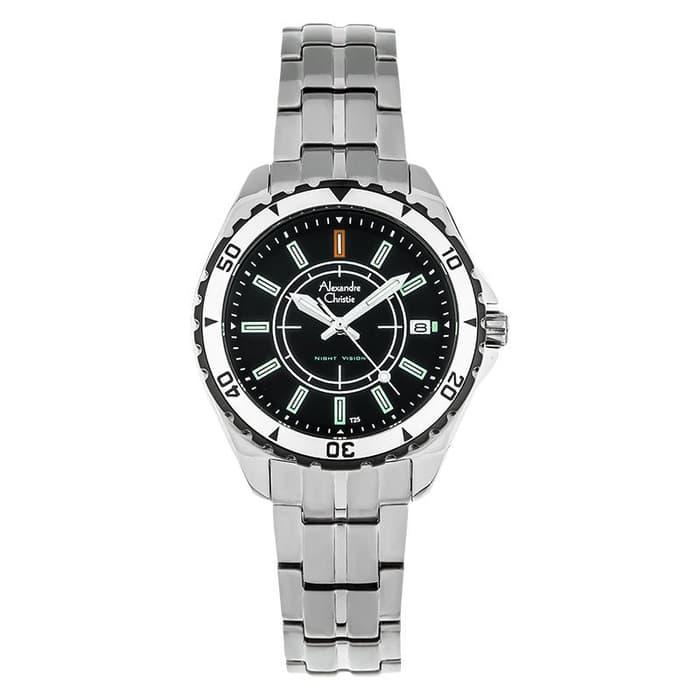Jam Tangan Wanita Alexandre Christie AC 9215 Tritium Silver Original