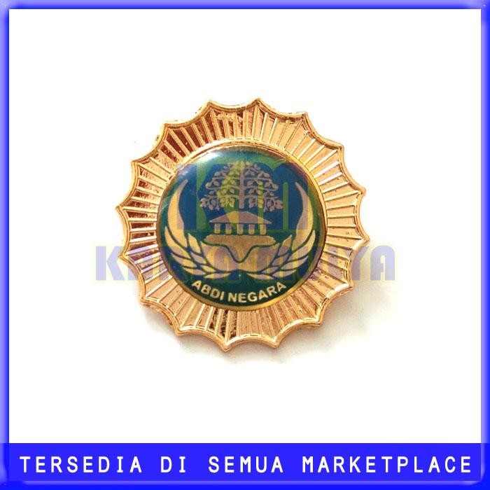 Lencana ASN Korpri Golongan 3 - Pin Logo Abdi Negara Warna Biru - KM