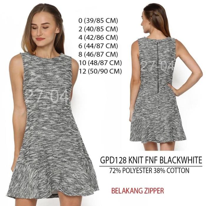 Dress GAP Knit Fnf Black White