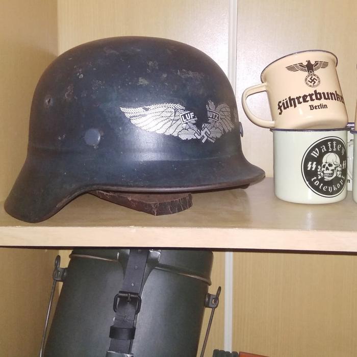 WW2 Helm Jerman Nazzi type M40 Helm dan Cat Original Tali