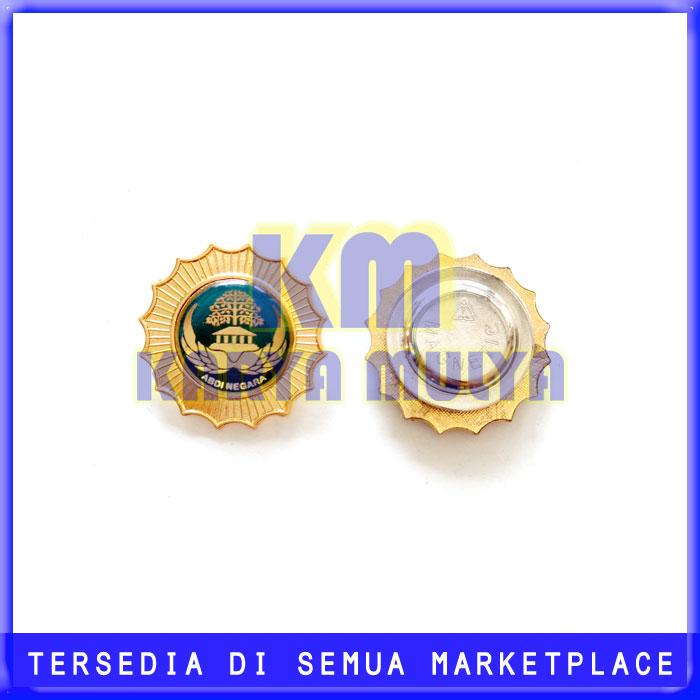 Lencana Pin Abdi Negara Biru - Pin ASN Korpri Magnet Golongan 3 - KM