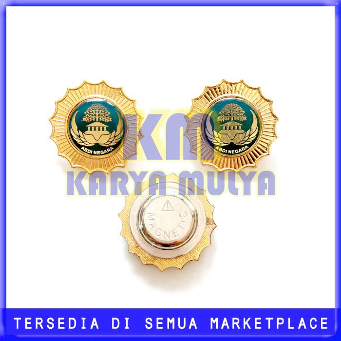 Lencana ASN Korpri Golongan 3 - Pin Logo Abdi Negara Pin Magnet - KM
