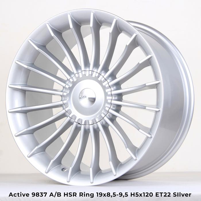 Velg murah BMW Ring 19 lobang 5x120 offset 22 warna silver