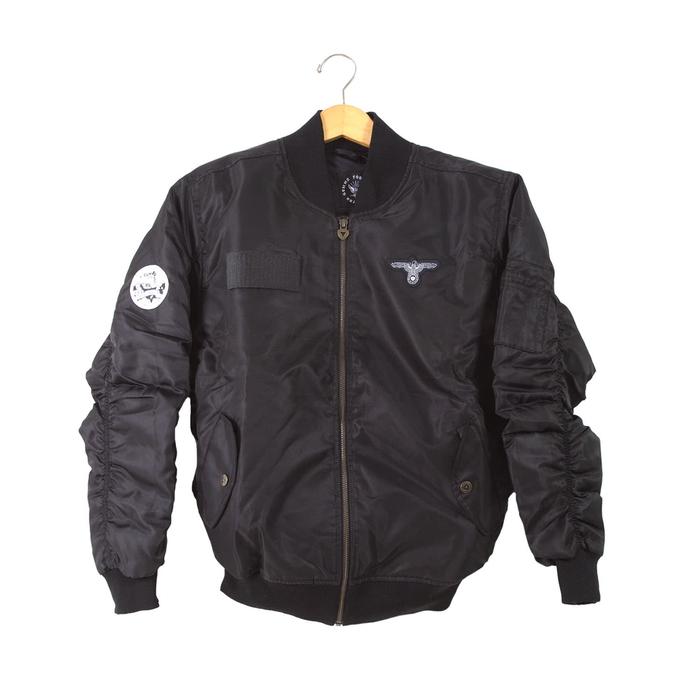 Jaket bomber gummo Brewery Hitam