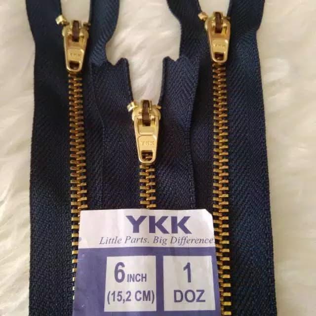 Resleting kuningan asli YKK celana jeans / wanita / pria/ celana dalam
