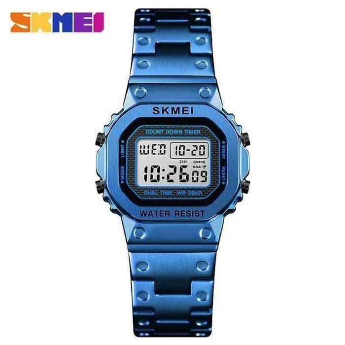 Jam Tangan Skemai 1433 Rantai Navy Original