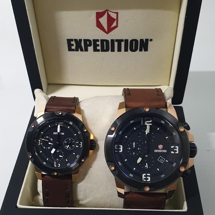 Expedition Cowok Pria Chronograph Jam Expedition