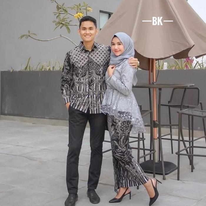NK BATIK BAJU COUPLE KARANG DAUNG SET WANITA KEMEJA SARIMBIT PASANGAN