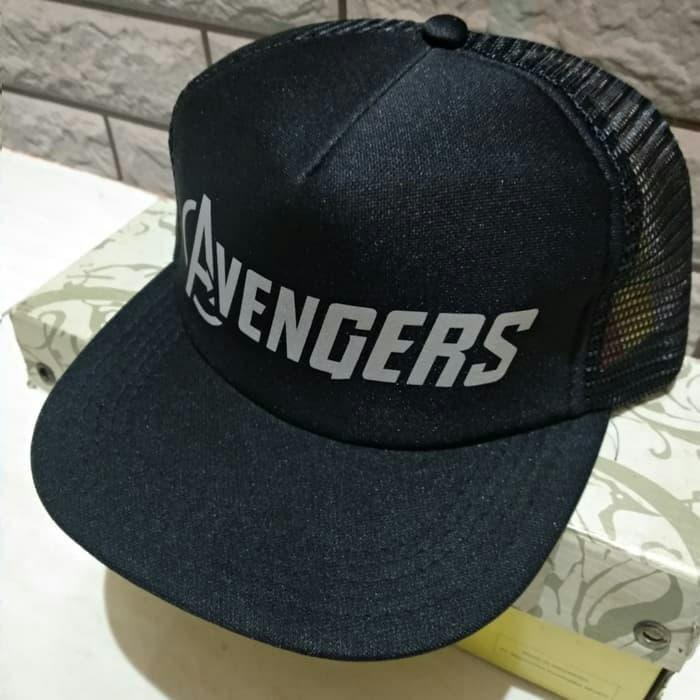 Topi Avengers - Topi Jaring (hitam) - Polyflex Reflektif murah