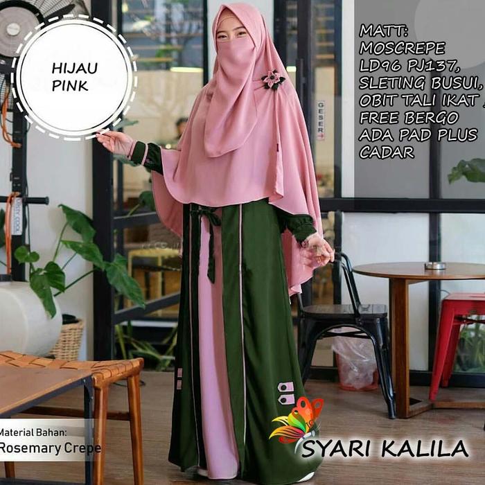 Syari Kalila Greenpink Moscrepe