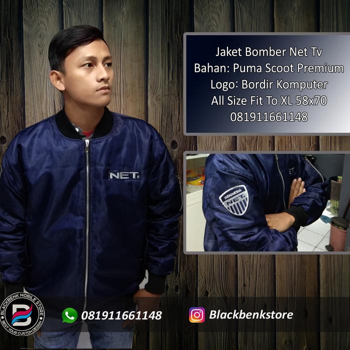 jaket net tv jaket boomber net tv Indonesia