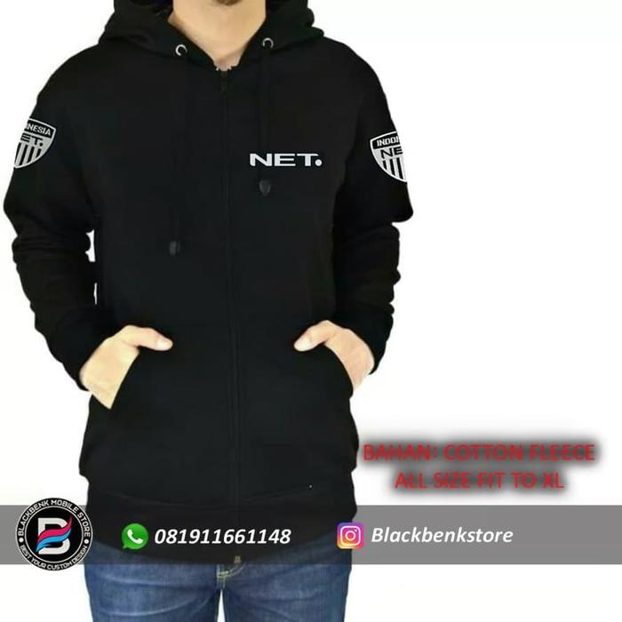 jaket net tv sweater net tv zipper