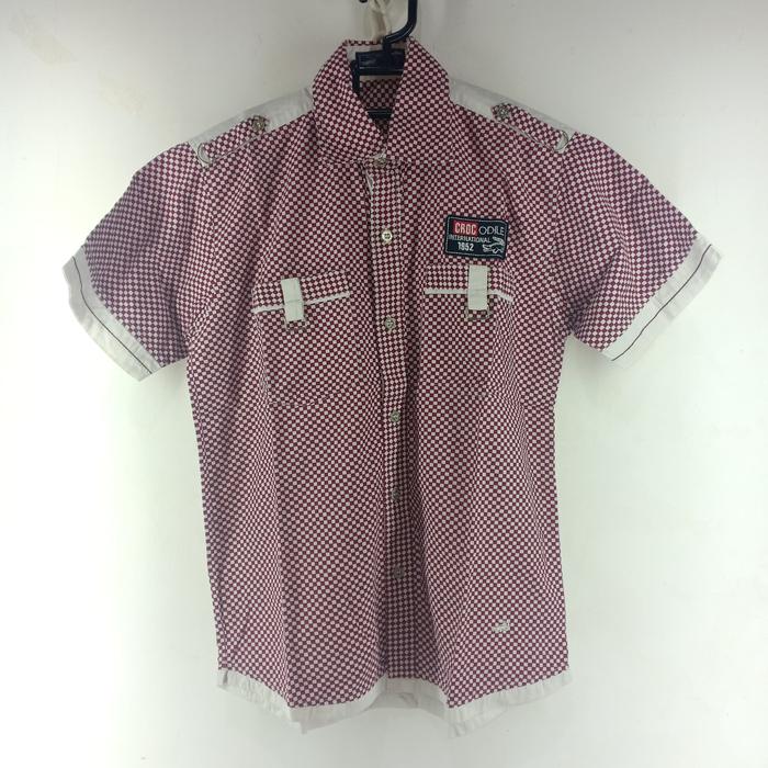 preloved second kemeja anak laki merah putih Crocodile