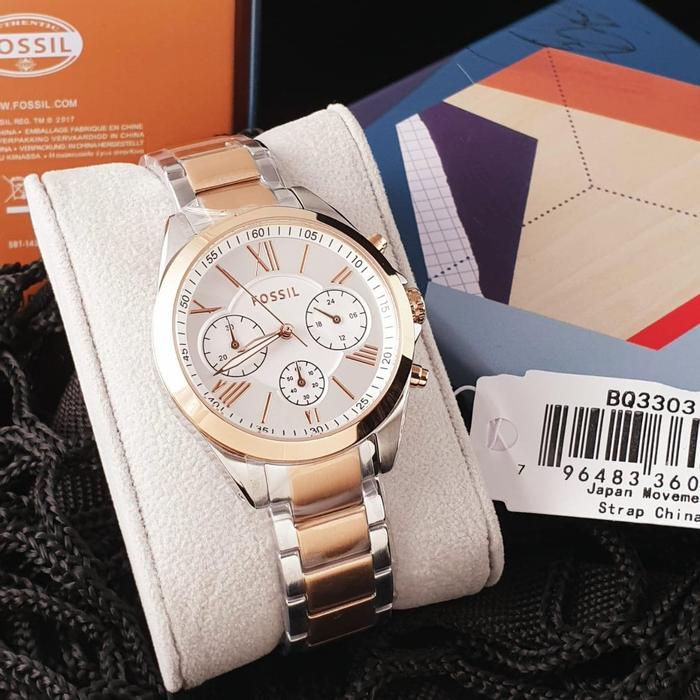 Jam Wanita Fossil BQ 3303 & BQ 3036 & BQ 3031 Stainless Original 3.7cm