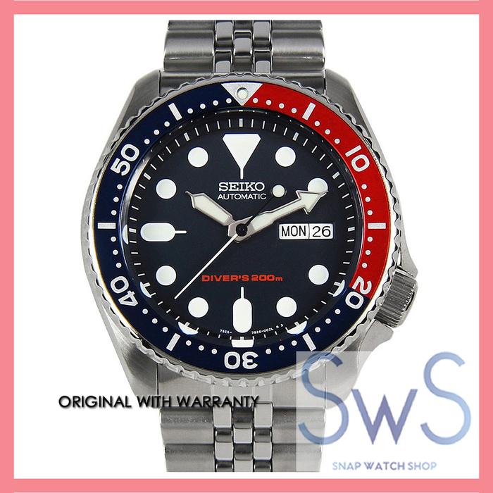 SEIKO SKX009K2 Original Jam Tangan Pria Automatic Diver 200M Blue Dial