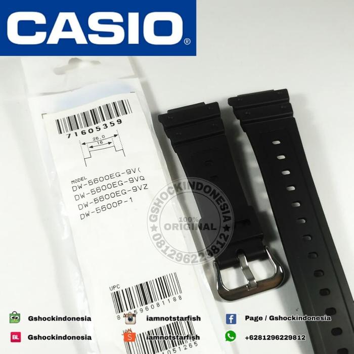 Tali Jam Band Strap Gshock DW5600EG DW-5600BB DW5600P DW-5600P
