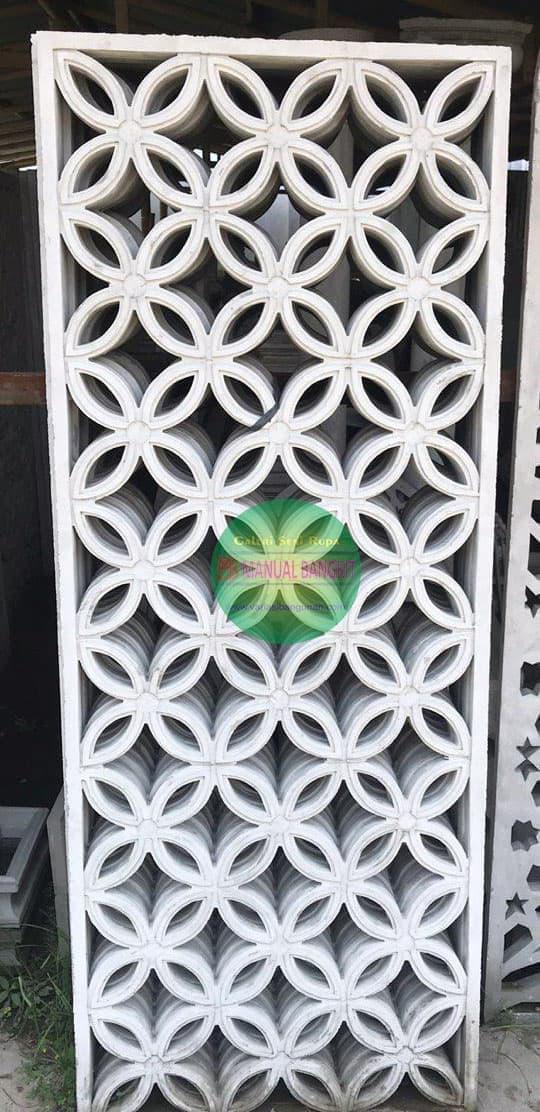 Krawangan GRC motif Batik Kawung