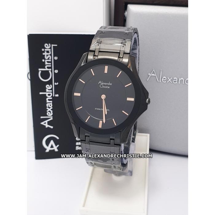 Jam Tangan Pria Alexander Christie Original AC 8605 MH FBL