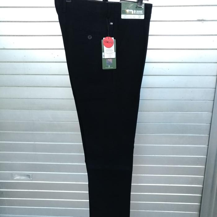 Celana Casual Chinos CARDINAL Original Pria Hitam Slim FBUBI2038 K