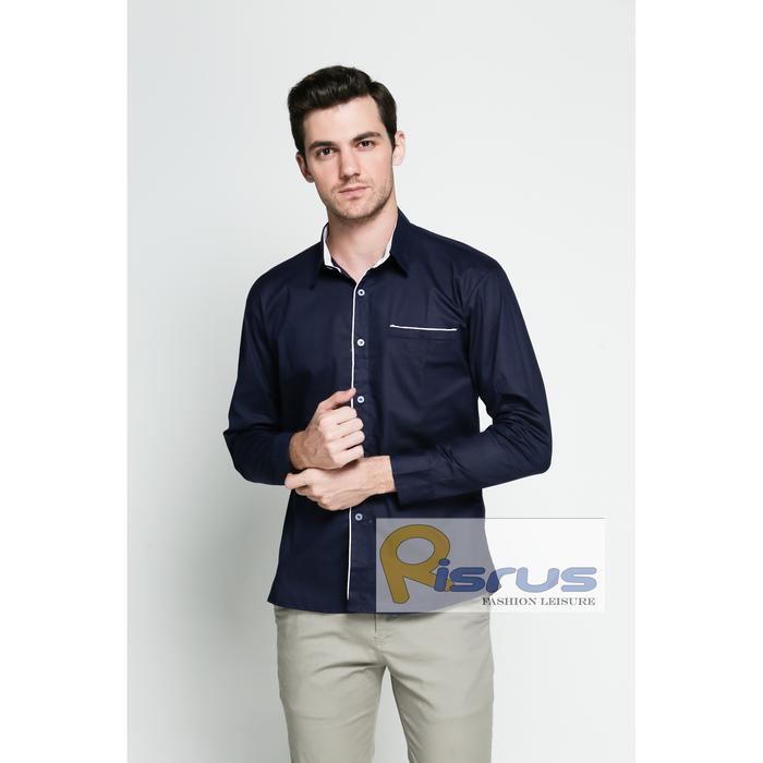 HEM MANLY KEMEJA PRIA LENGAN PANJANG BAJU KEMEJA COWO COWOL POLOS SLIM