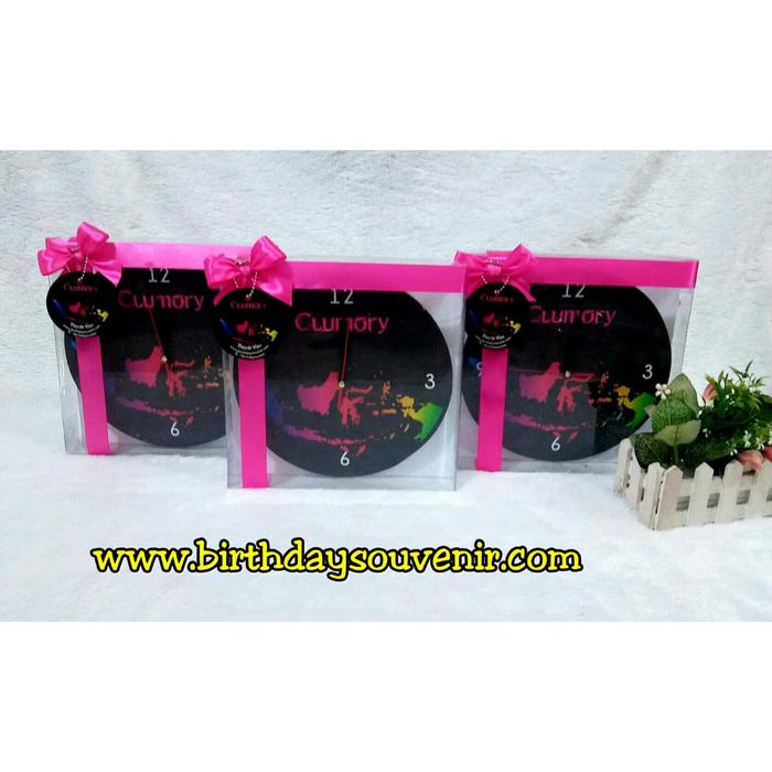 Souvenir Jam / Jam Kaytu Diameter 22cm Glumory, Bisa Req Design