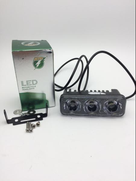 LAMPU SOROT TEMBAK LED TEMBUS KABUT WATERPROFF RTD MOTOR SPORT BEBEK
