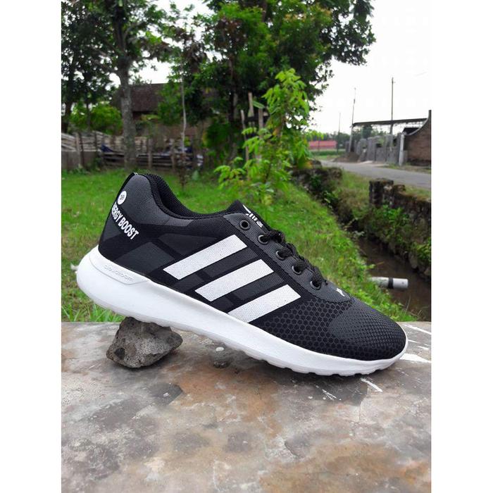 Sepatu Jumbo Adidas Neo Energy Boost Abu Hitam Sport