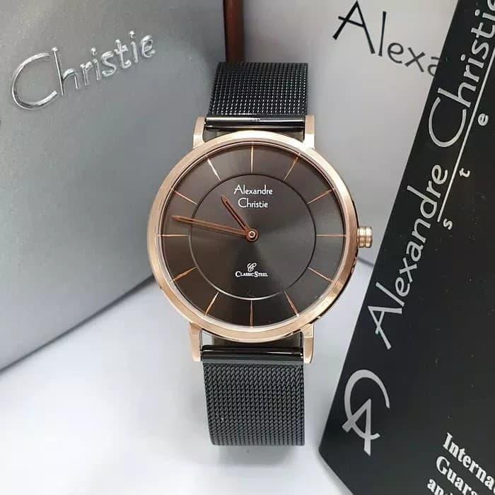 Alexandre Christie Jam Tangan Wanita AC8586L Gold Black