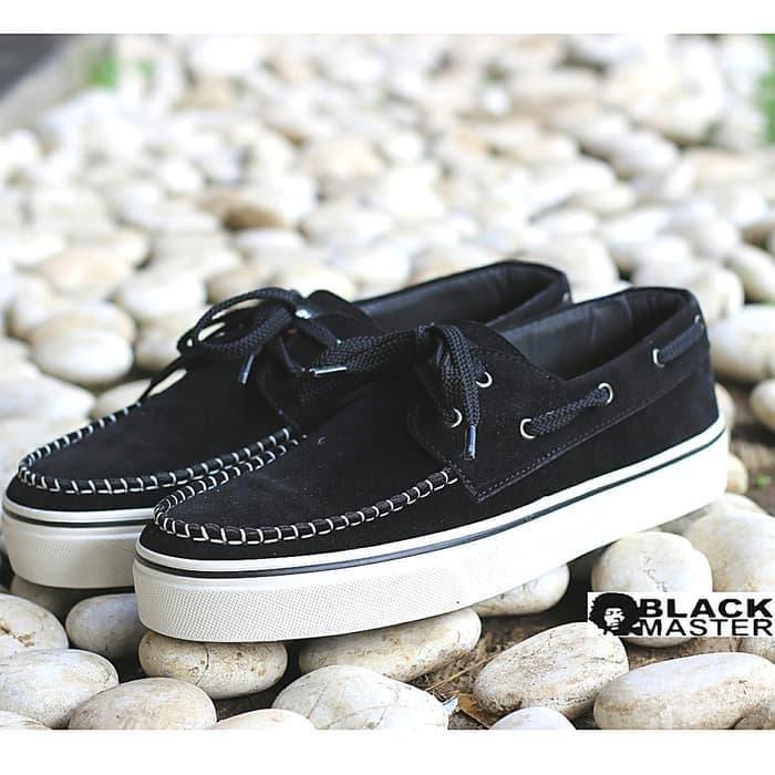 Sepatu kasual sneakers pria Blackmaster Zapato Navy Original Like Vans