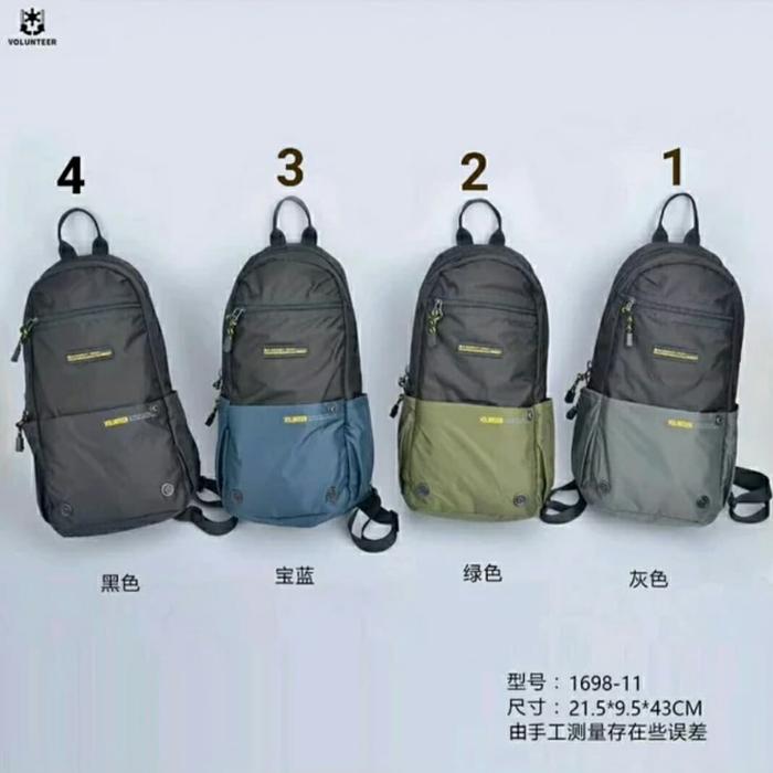 Tas Selempang Casual Pria Waterproof Slingbag Cowok Parasut Body Bag