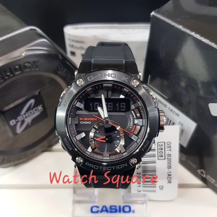 Jam Tangan Pria G-Shock Original Carbon G-Stell GST-200B-1A 100% ORI