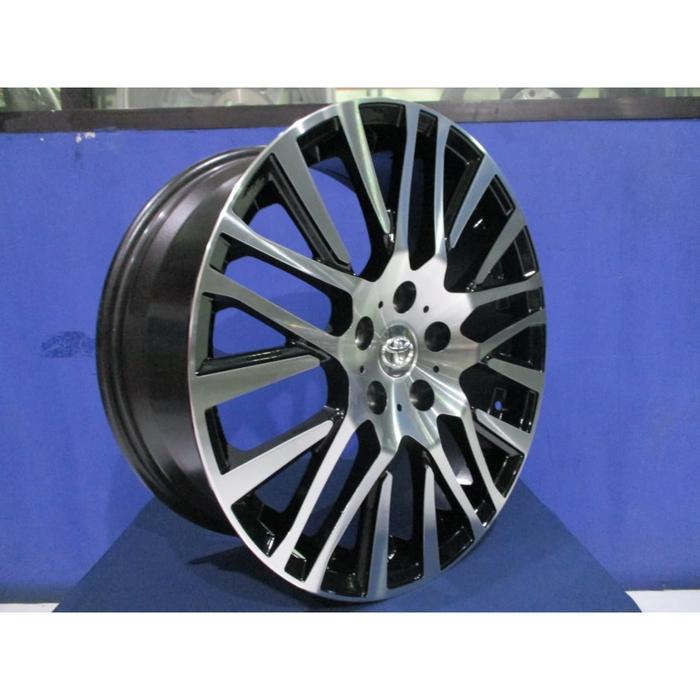 Velg Mobil Toyota Vellfire Ring 18 Warna Black Chrome