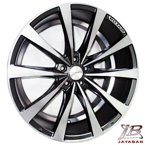 Velg racing ring 20 inch Rojam Slave Lebar Belang PCD 5x114.3 Mobil Camry, Accord, Expander, CRV, HR