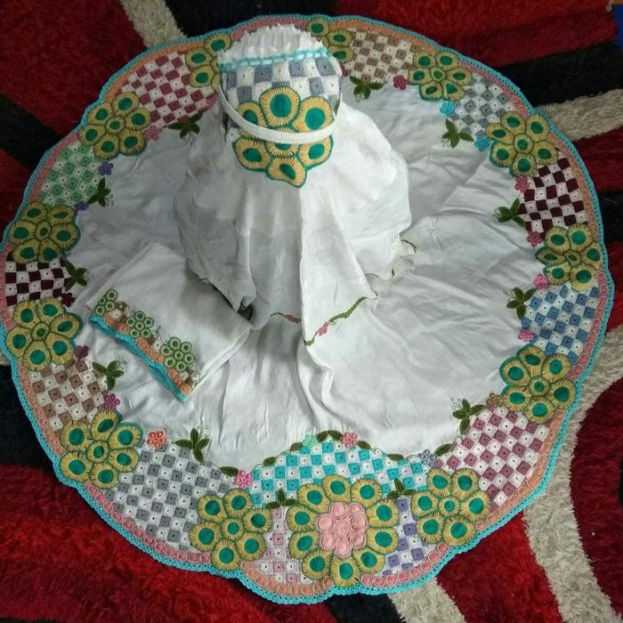 mukena sutra permadani/lapiak manual
