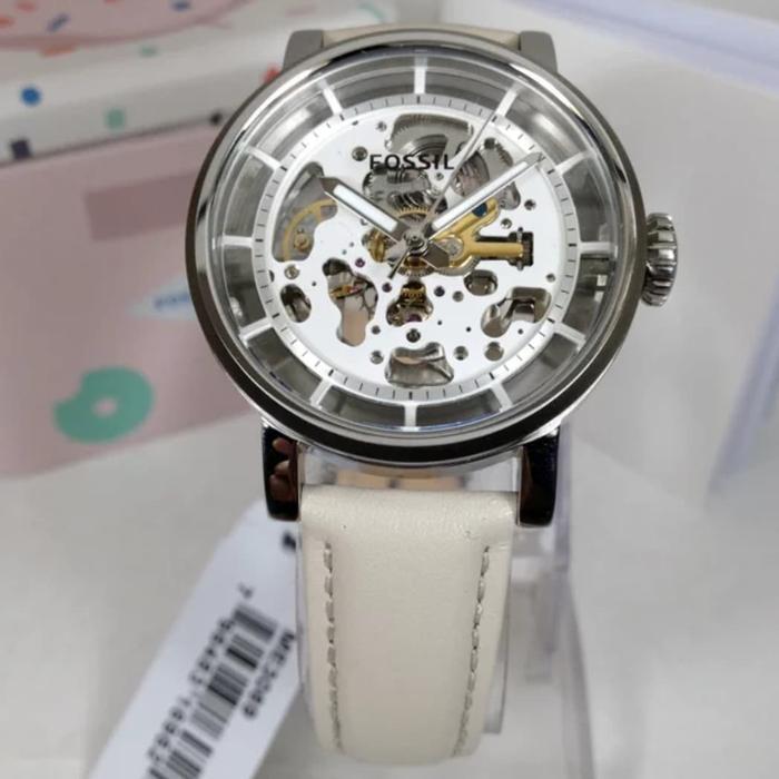 Fossil ME3069 & ME 3069 Silver White 39mm Automatic Original Fullset