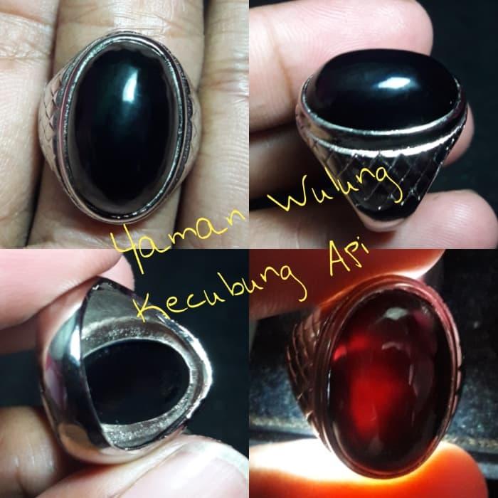 NATURAL BATU AKIK YAMAN WULUNG ATAU KECUBUNG API WARNA UNIK PILIHAN HQ