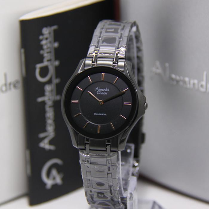 Jam Tangan Wanita Alexandre Christie AC 8605 Original - Full Black